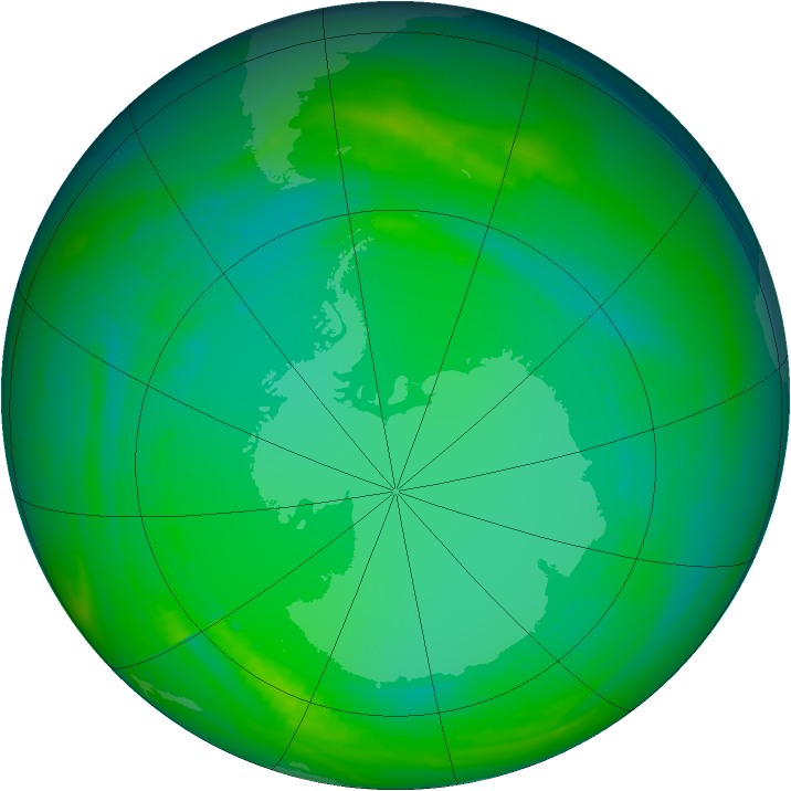 Ozone Map 1984-07-27